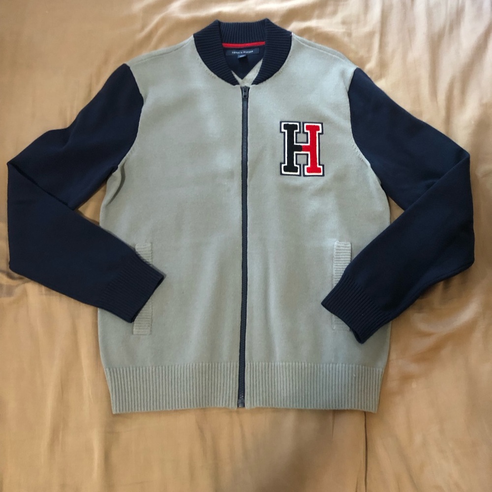 Knitted Tommy Hilfiger zip up sweater | Size S